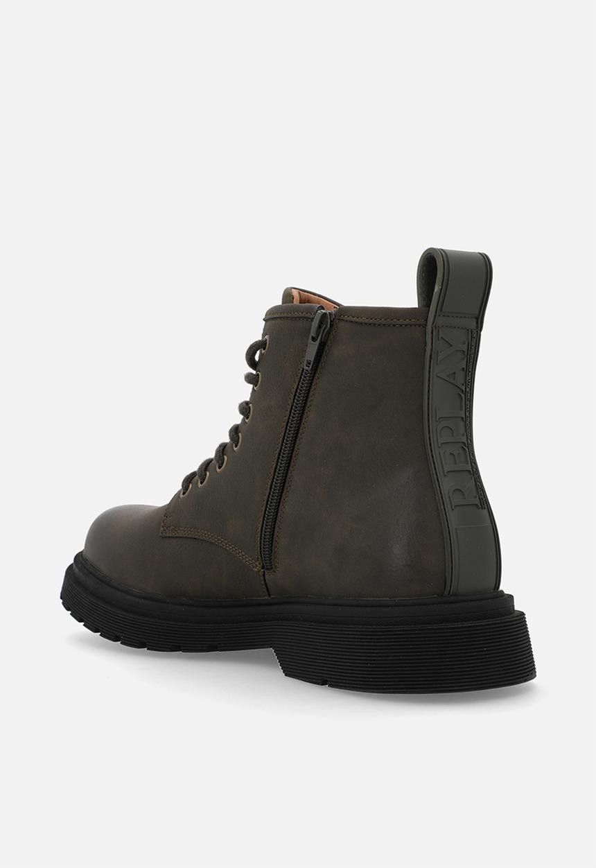Replay - Pierce boot - mil green leather