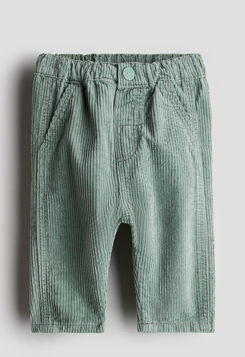 H&M - Cotton corduroy trousers - green
