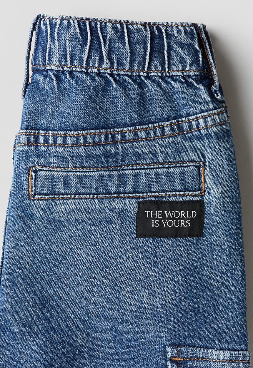 H&M - Relaxed tapered fit jeans - denim blue