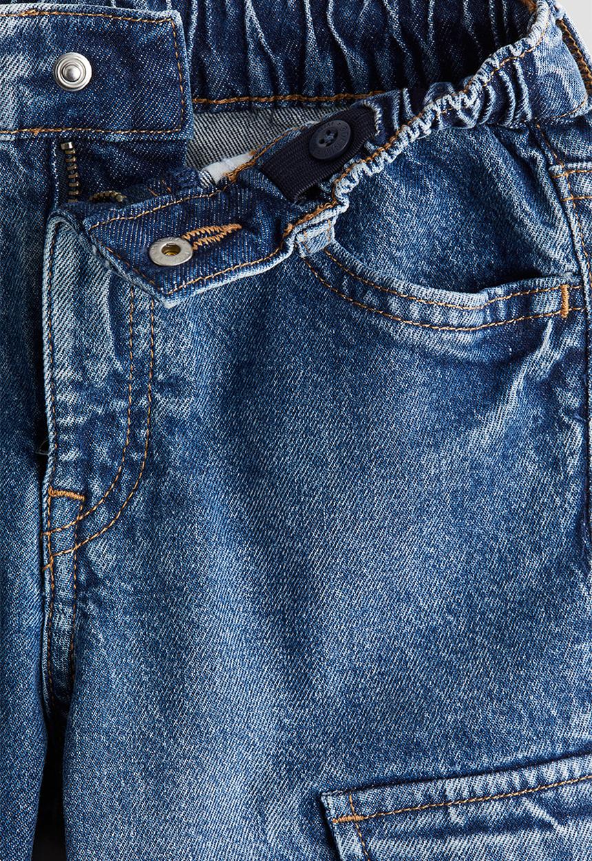 H&M - Relaxed tapered fit jeans - denim blue