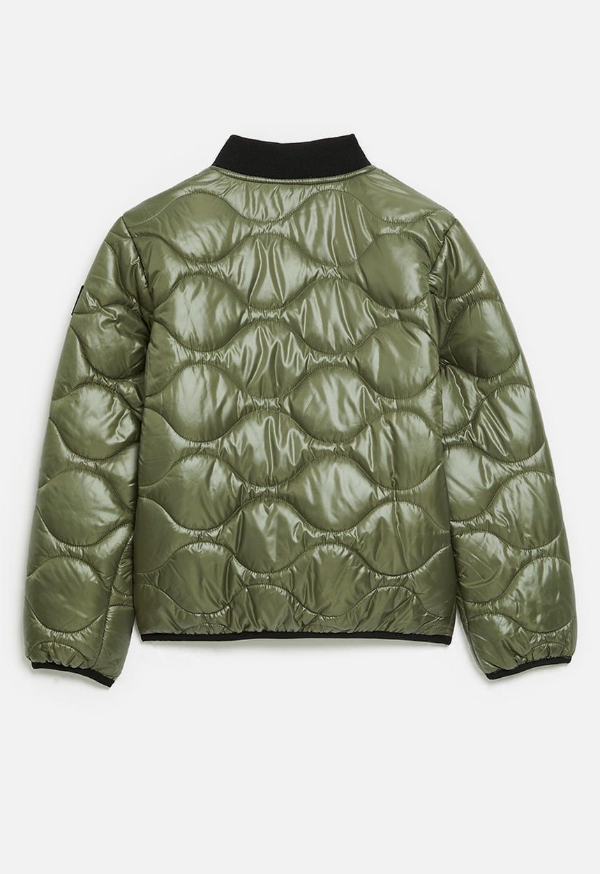 SOVIET - Boys Quilted Fashion Jacket - Olive