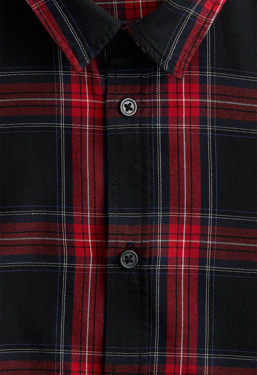H&M - Cotton shirt - red & checked