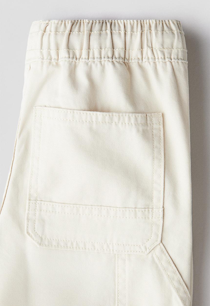 H&M - Cotton carpenter trousers - light beige
