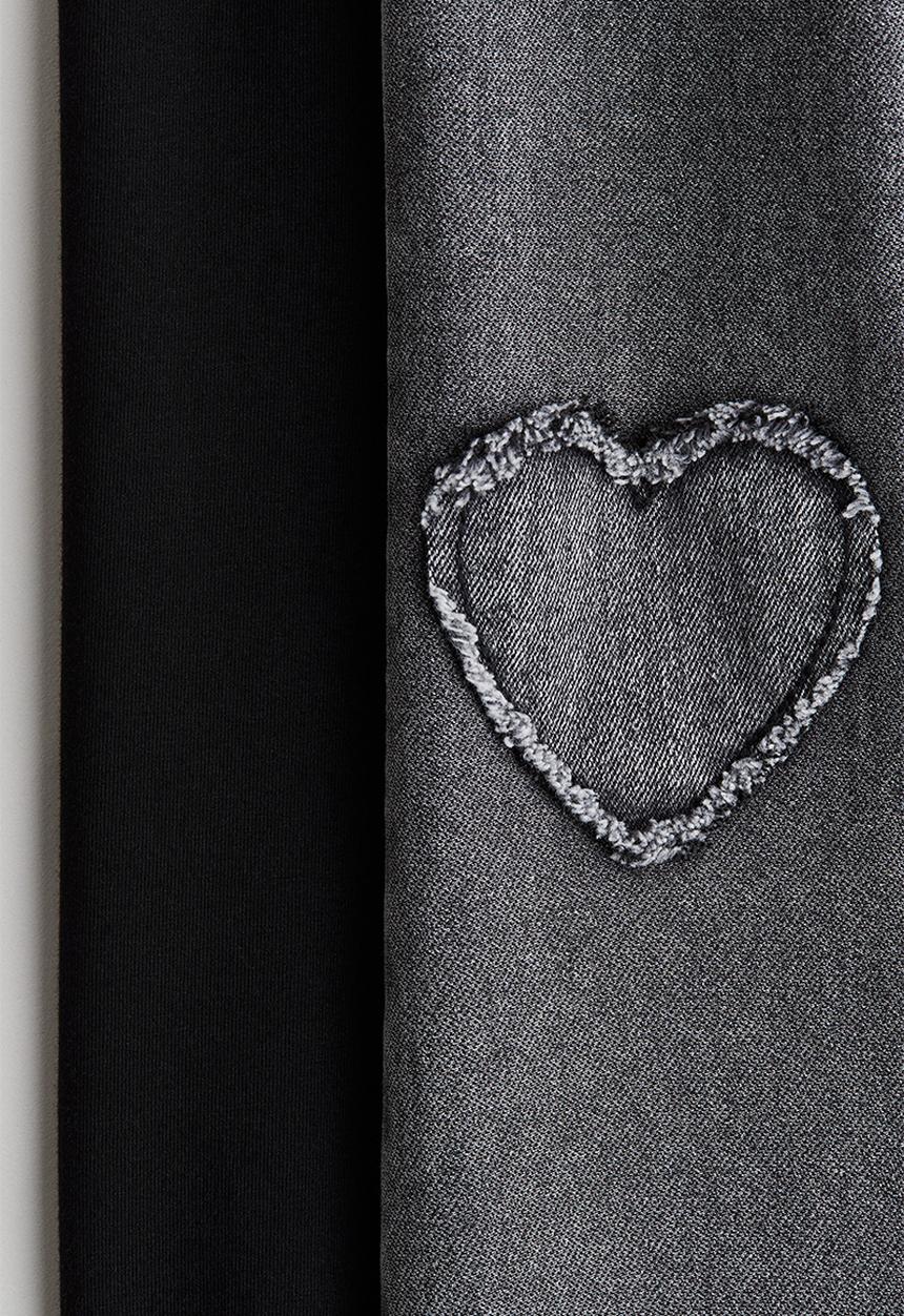 H&M - 2 pack flared jeggings - dark grey 