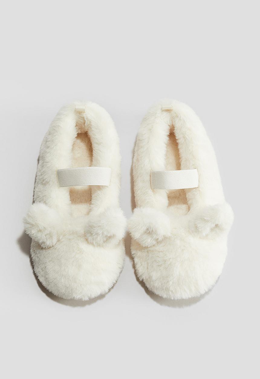 H&M - Soft-sole slippers - white