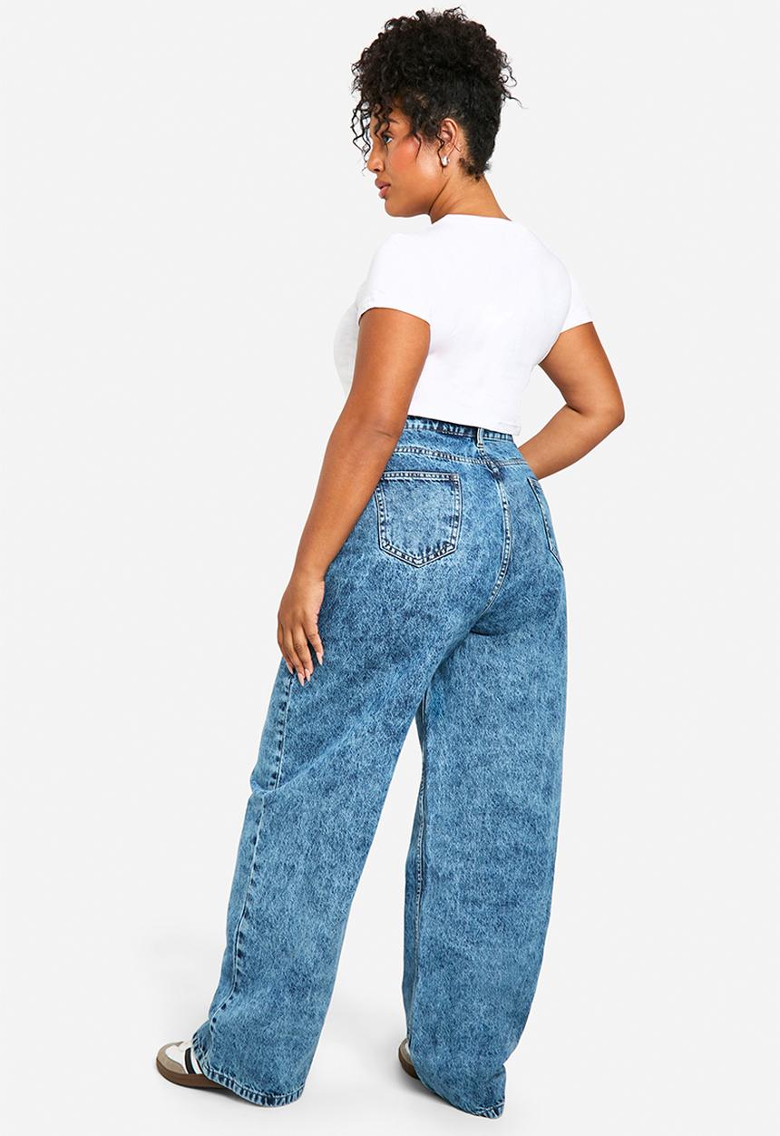 boohoo - Plus Boyfriend Jean - Light Blue