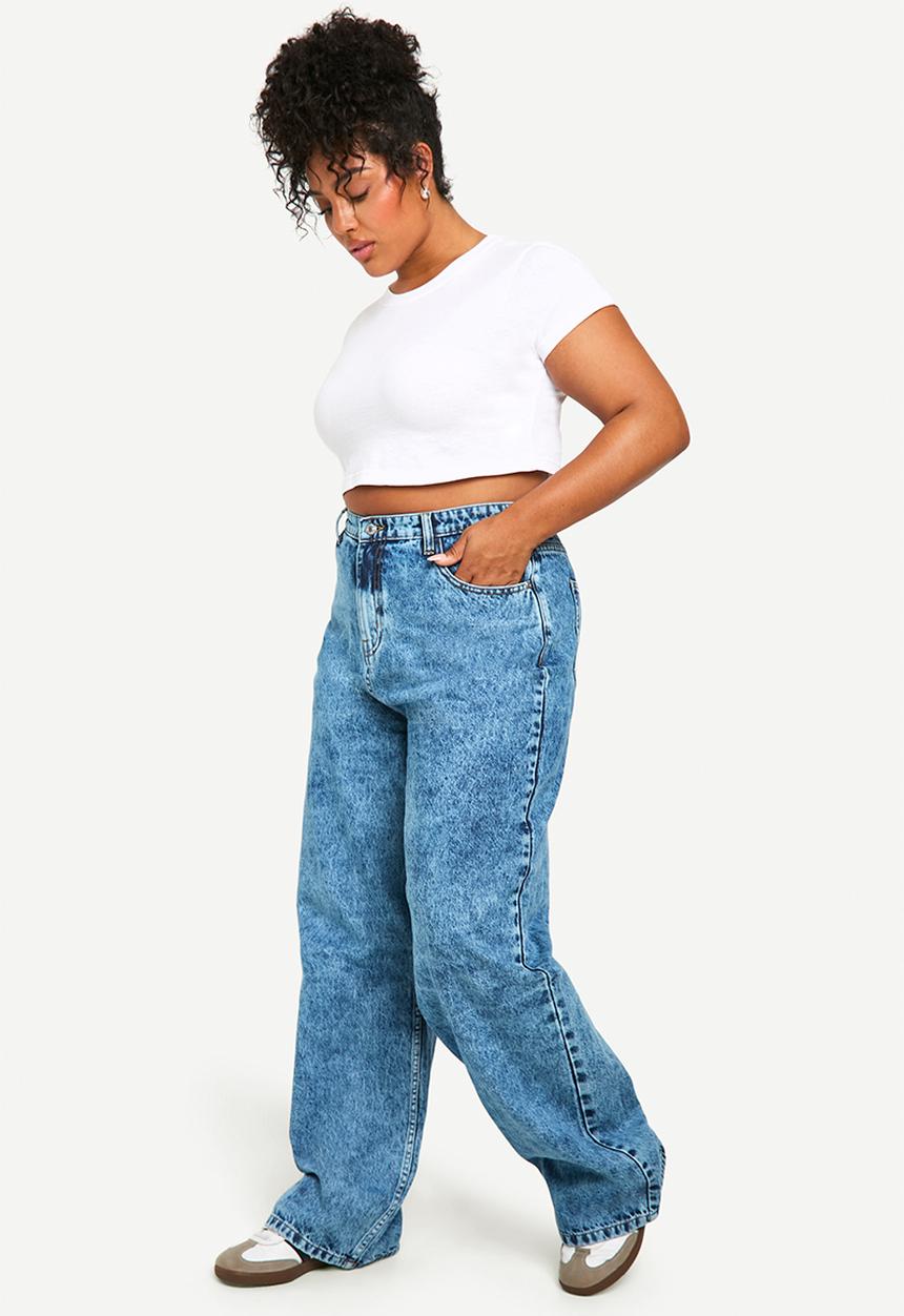 boohoo - Plus Boyfriend Jean - Light Blue