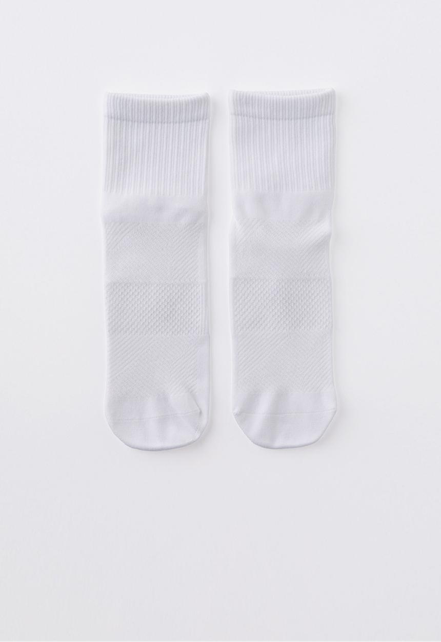 Cotton On - Performance Mid Crew Running Sock - White White