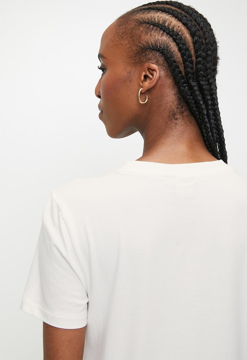 POLO - Wmn casey short sleeve crest T-shirt - off white