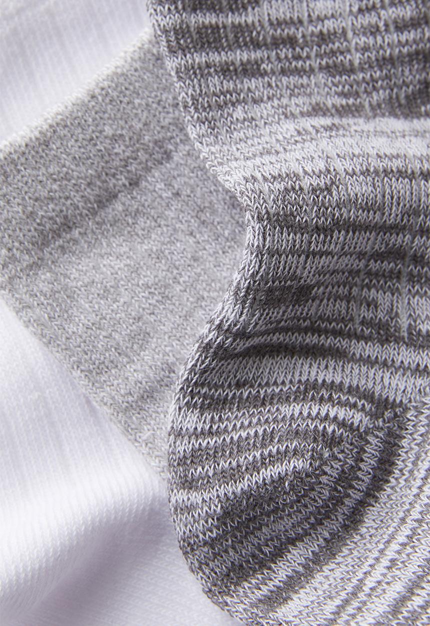 Cotton On - Body Mid Crew Socks 3Pk - Greyscale