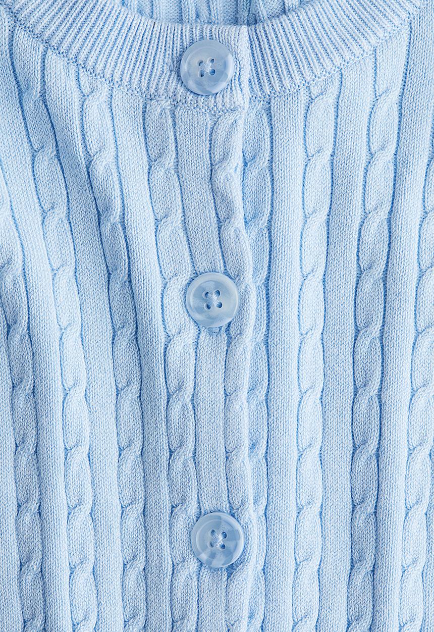 H&M - Cable-knit cardigan - light blue