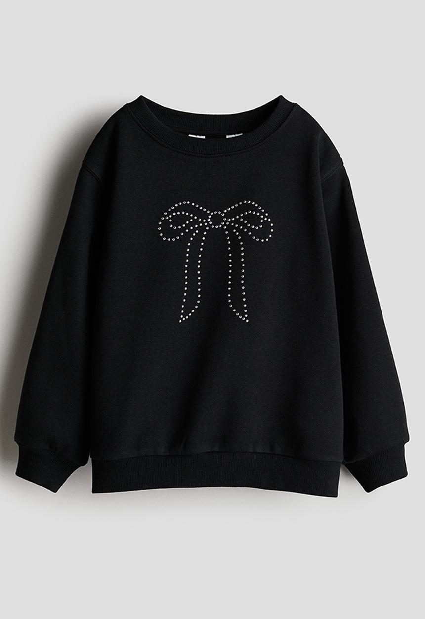 H&M - Sweatshirt - black bow