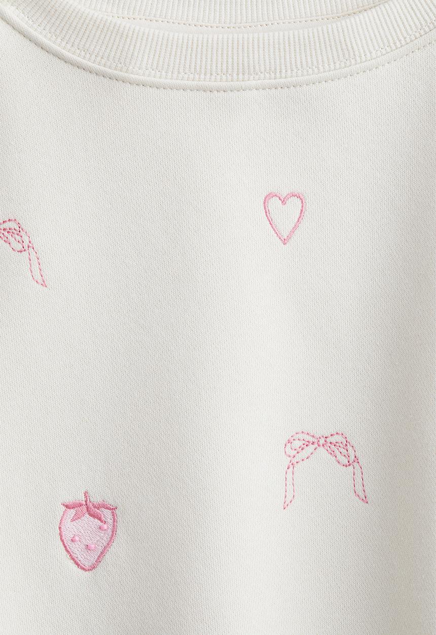 H&M - Sweatshirt - cream hearts