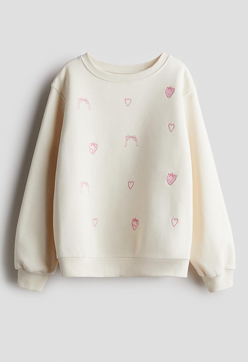 H&M - Sweatshirt - cream hearts