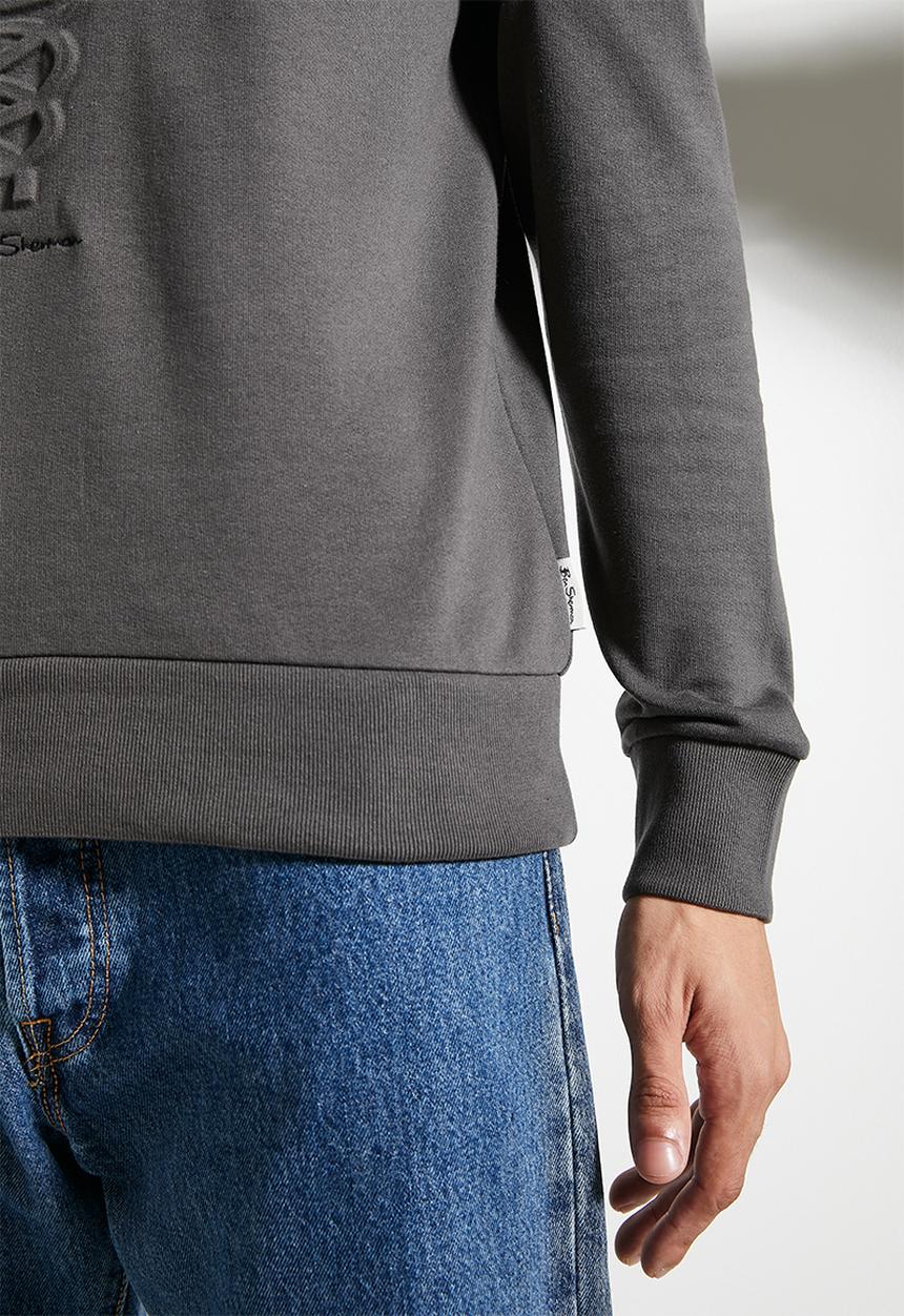 Ben Sherman - 3D Happy Bear Crew - Charcoal