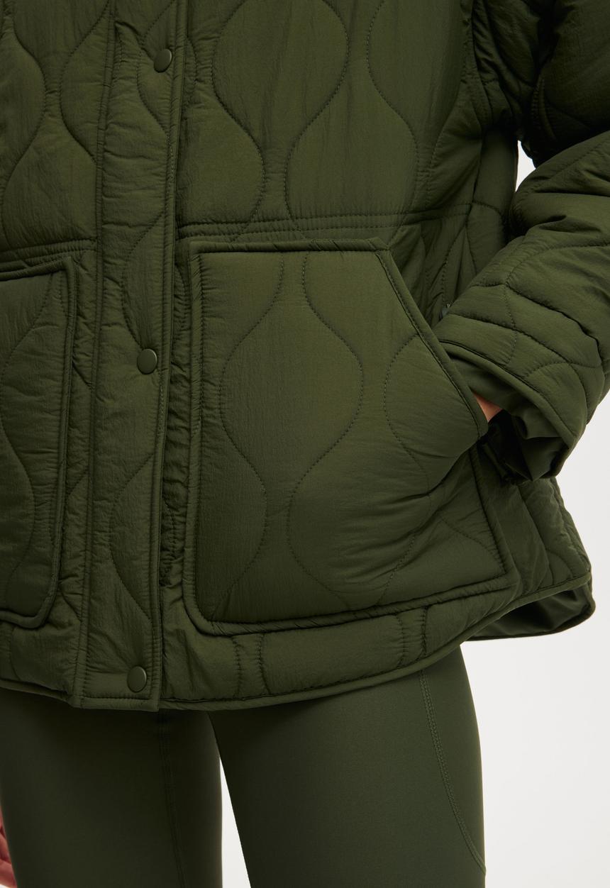 Cotton On - Warm Up Relaxed Lightweight Jacket - Forest Green