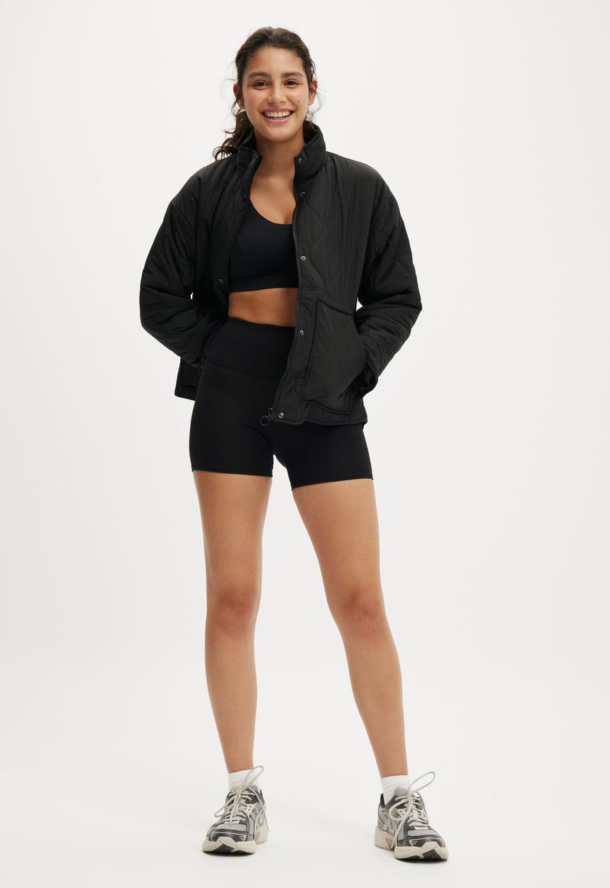 Cotton On - Warm Up Relaxed Lightweight Jacket - Black