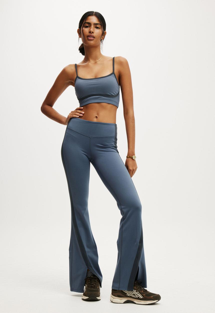 Cotton On - Ultra Soft Contour Crop - Folkstone Grey/Element Blue