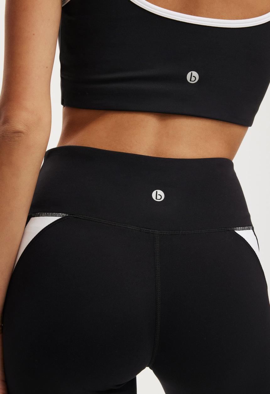Cotton On - Ultra Soft Contour 7/8 Tight - Black/White