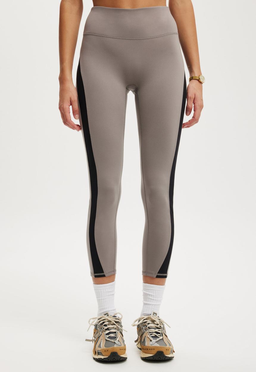 Cotton On - Ultra Soft Contour 7/8 Tight - Desert Grey/Black