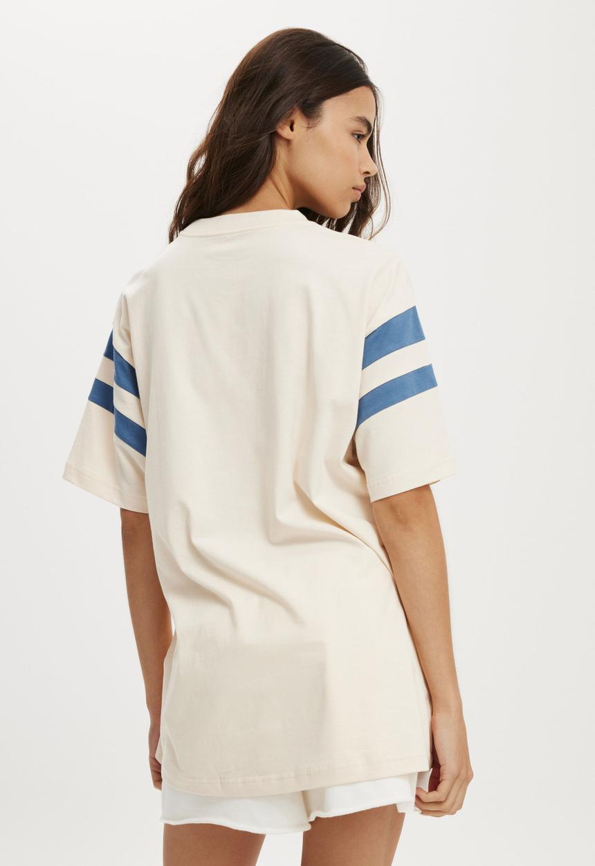 Cotton On - Super oversized graphic tee - cali 70/ coconut
