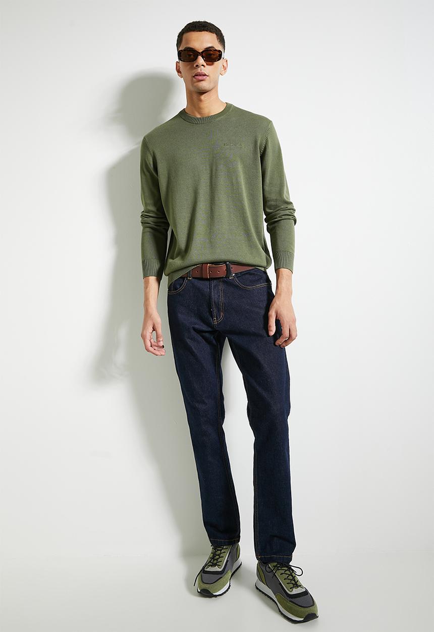 Ben Sherman - Crew Neck knit - Olive Night