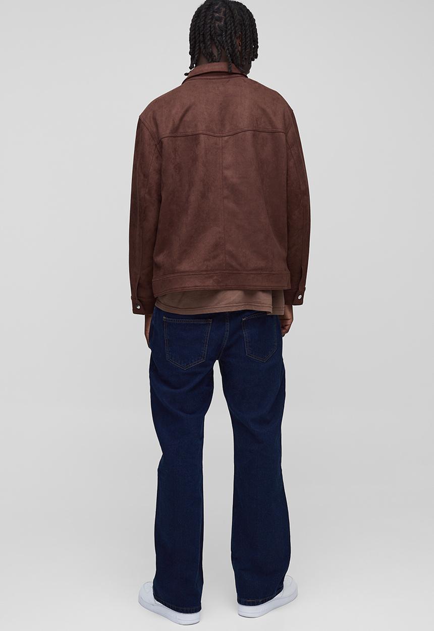 boohooMAN - Relaxed Rigid Flare Jean In Indigo - Indigo