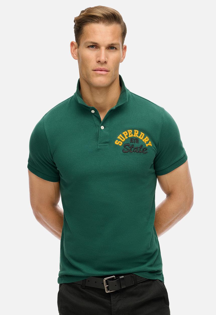 Superdry. - Superstate Polo Shirt - Erin Green