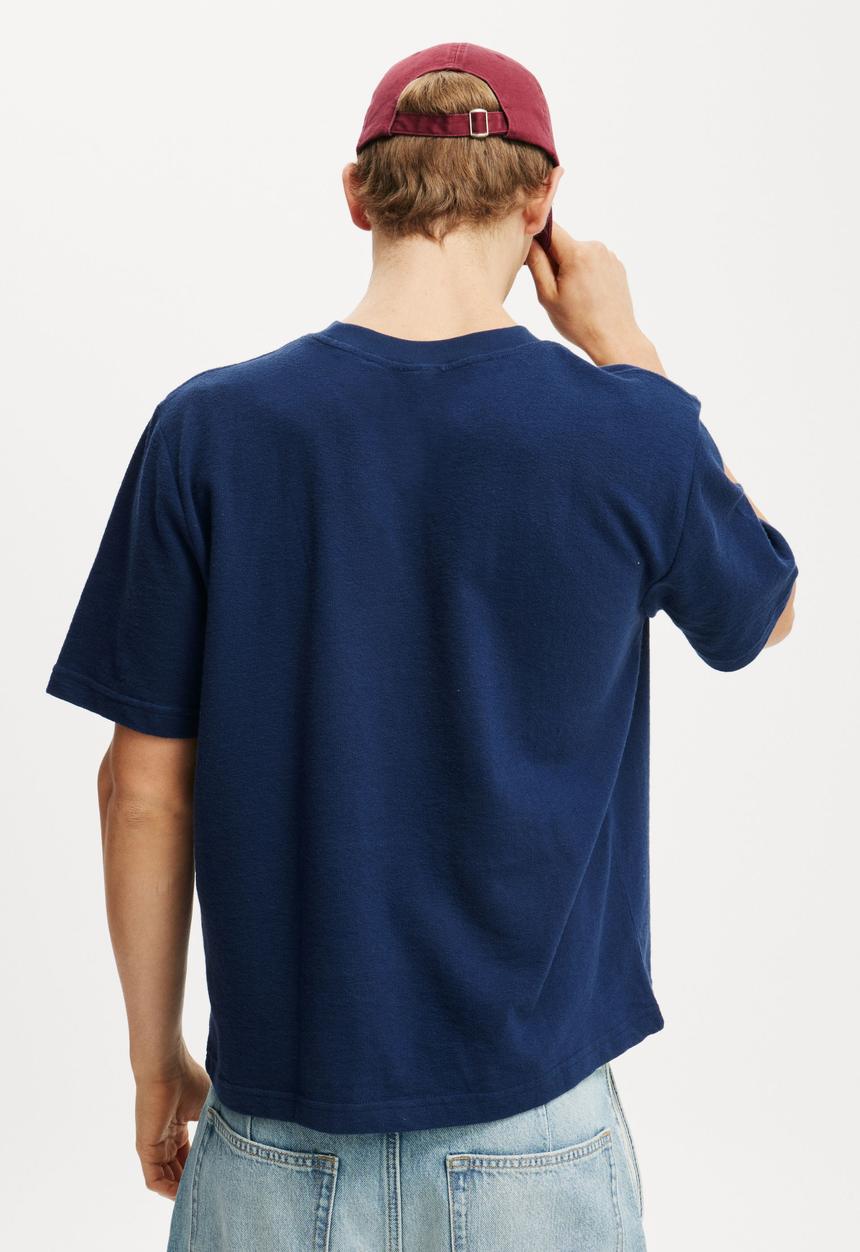 Cotton On - Cropped Fit T-Shirt - Indigo Terry