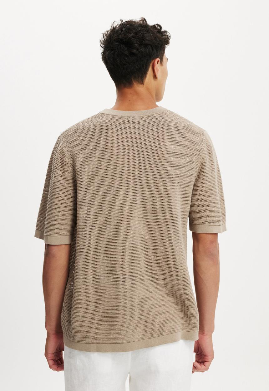 Cotton On - Knit Tee - Warm Grey