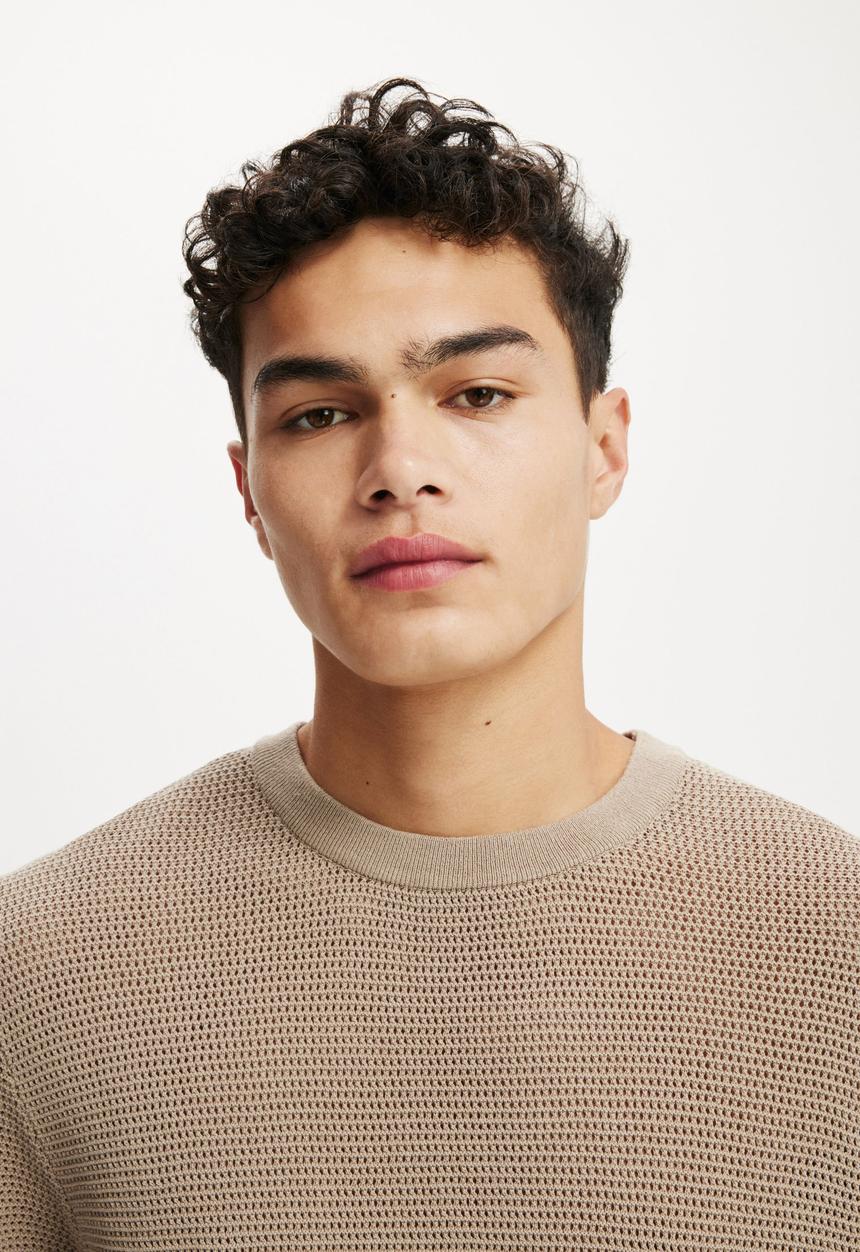 Cotton On - Knit Tee - Warm Grey