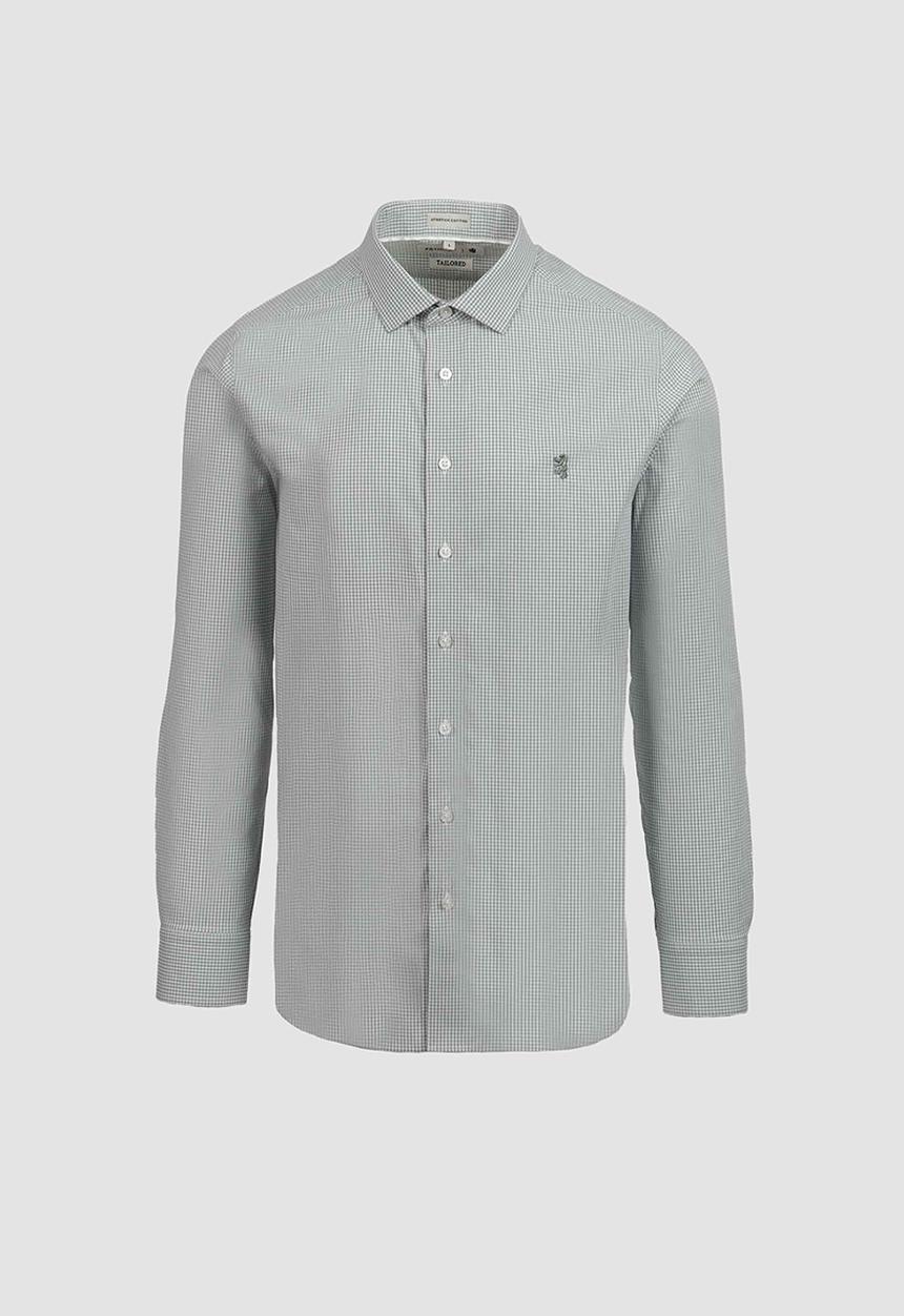 Pringle of Scotland - Benjamin   L/S Tailored Shirt - Sage