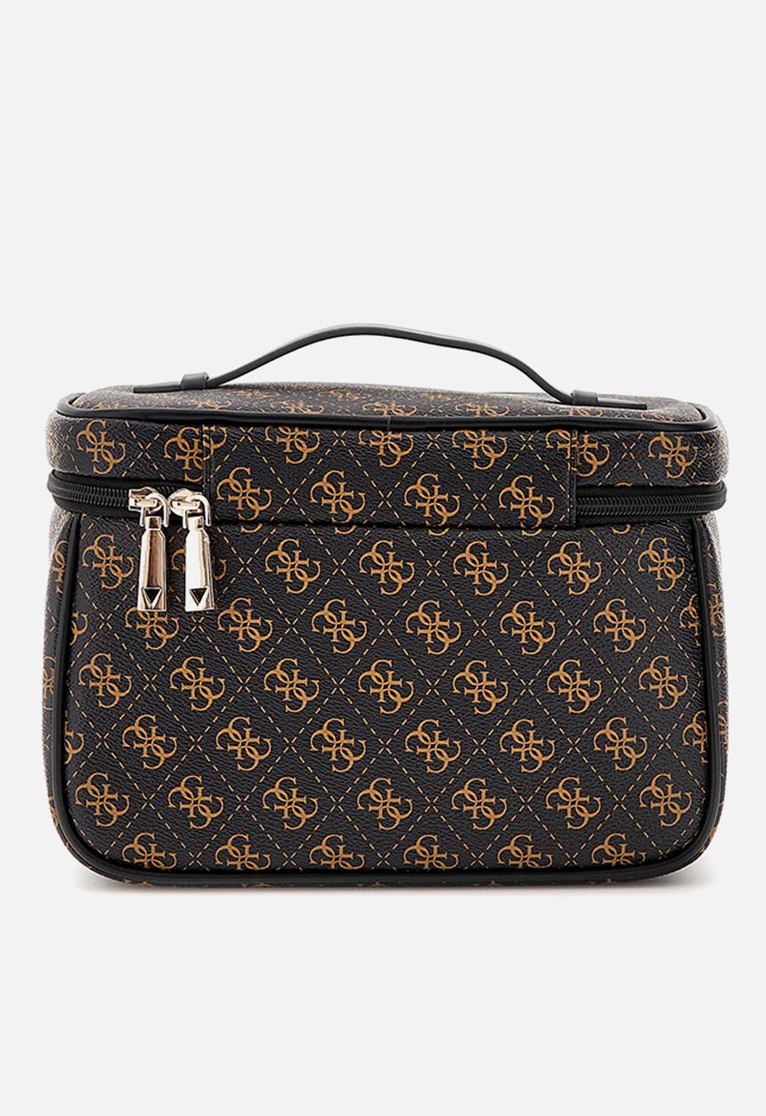 GUESS - Jesco Toiletry Train Case - Brown