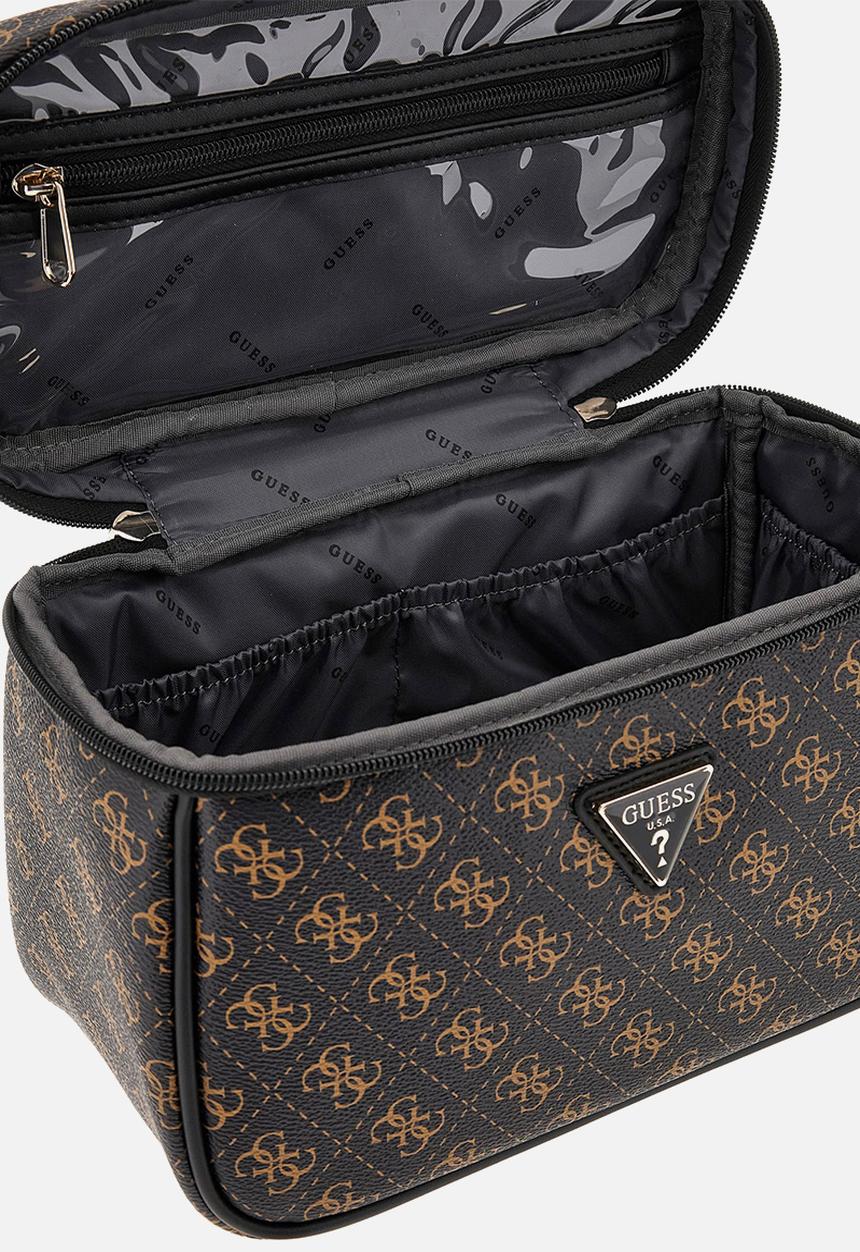 GUESS - Jesco Toiletry Train Case - Brown