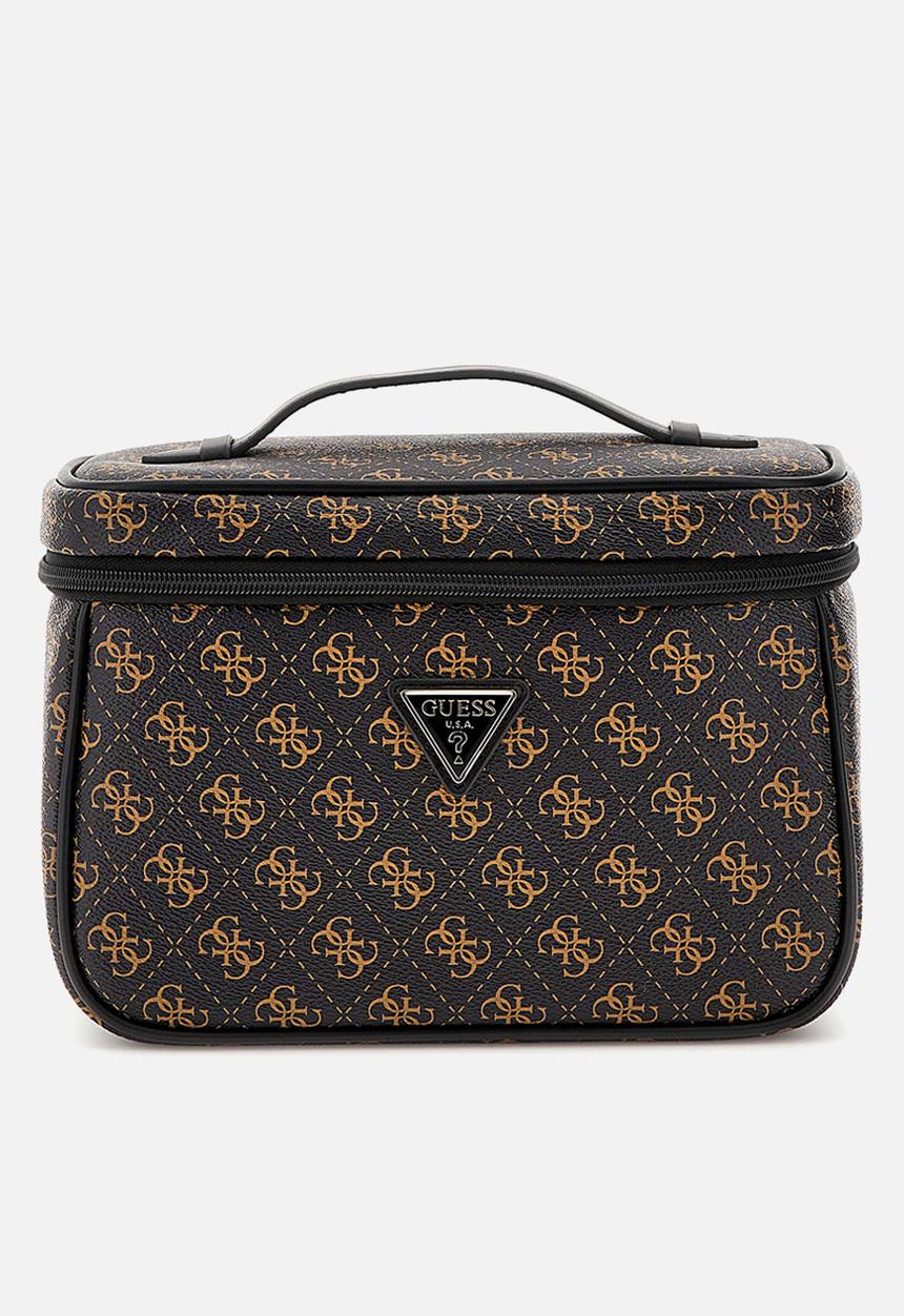 GUESS - Jesco Toiletry Train Case - Brown