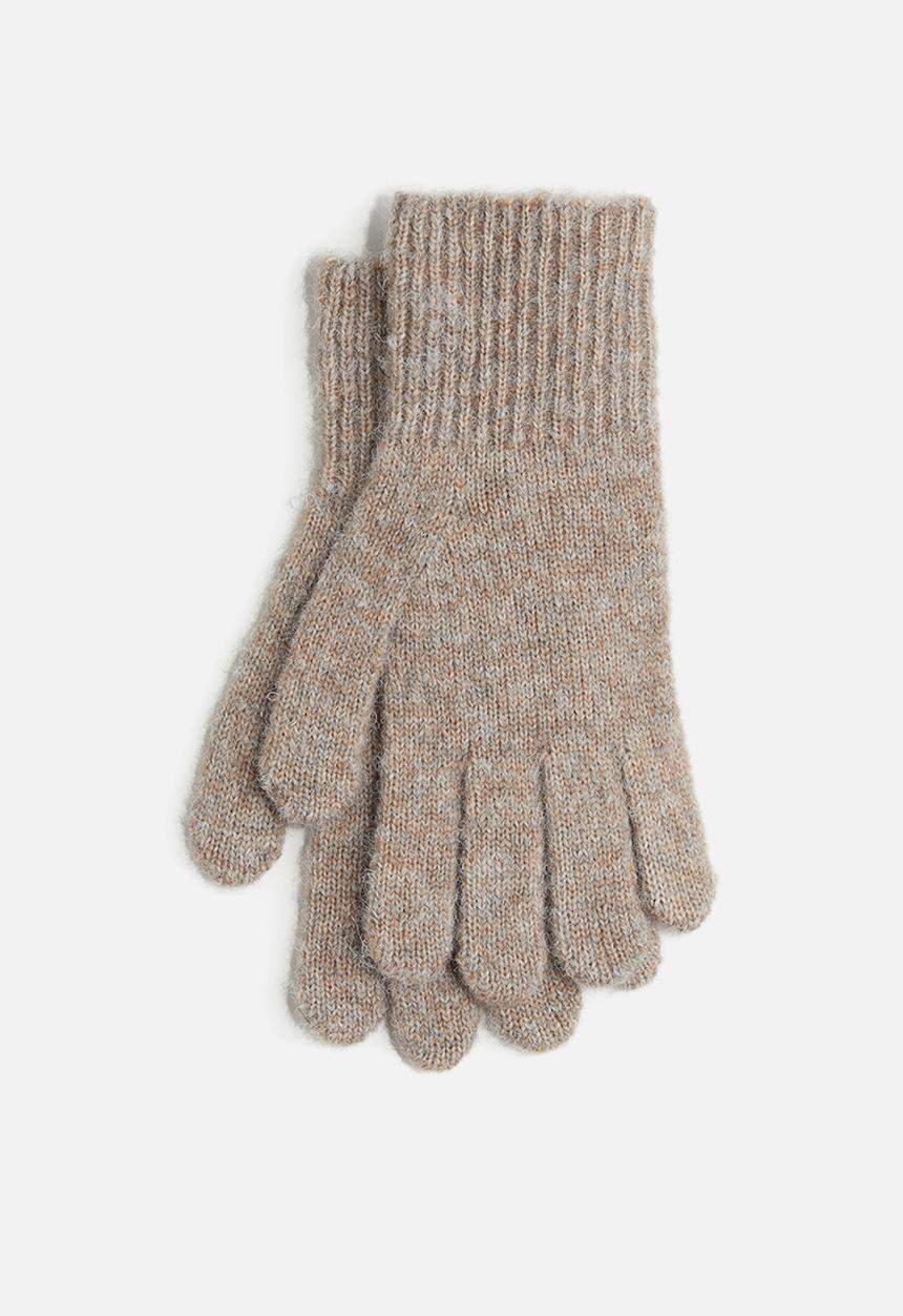 H&M - Knitted gloves - beige marl 