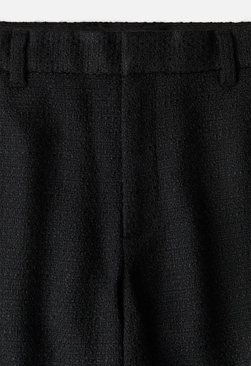 H&M - Regular fit cropped trousers - black