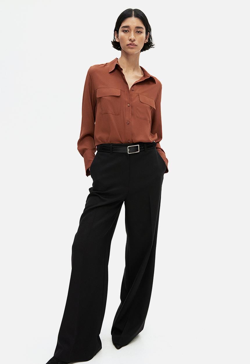 H&M - Crêpe shirt - brown