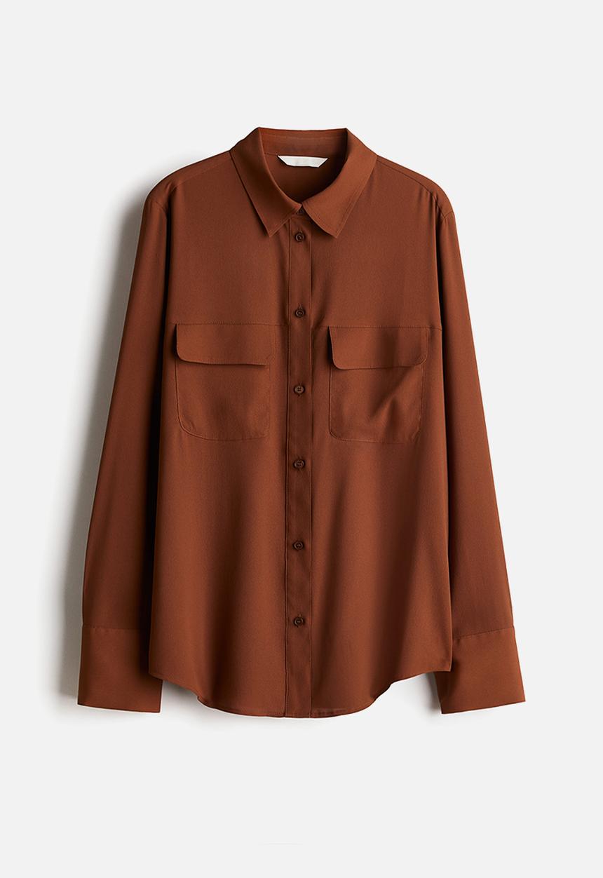 H&M - Crêpe shirt - brown
