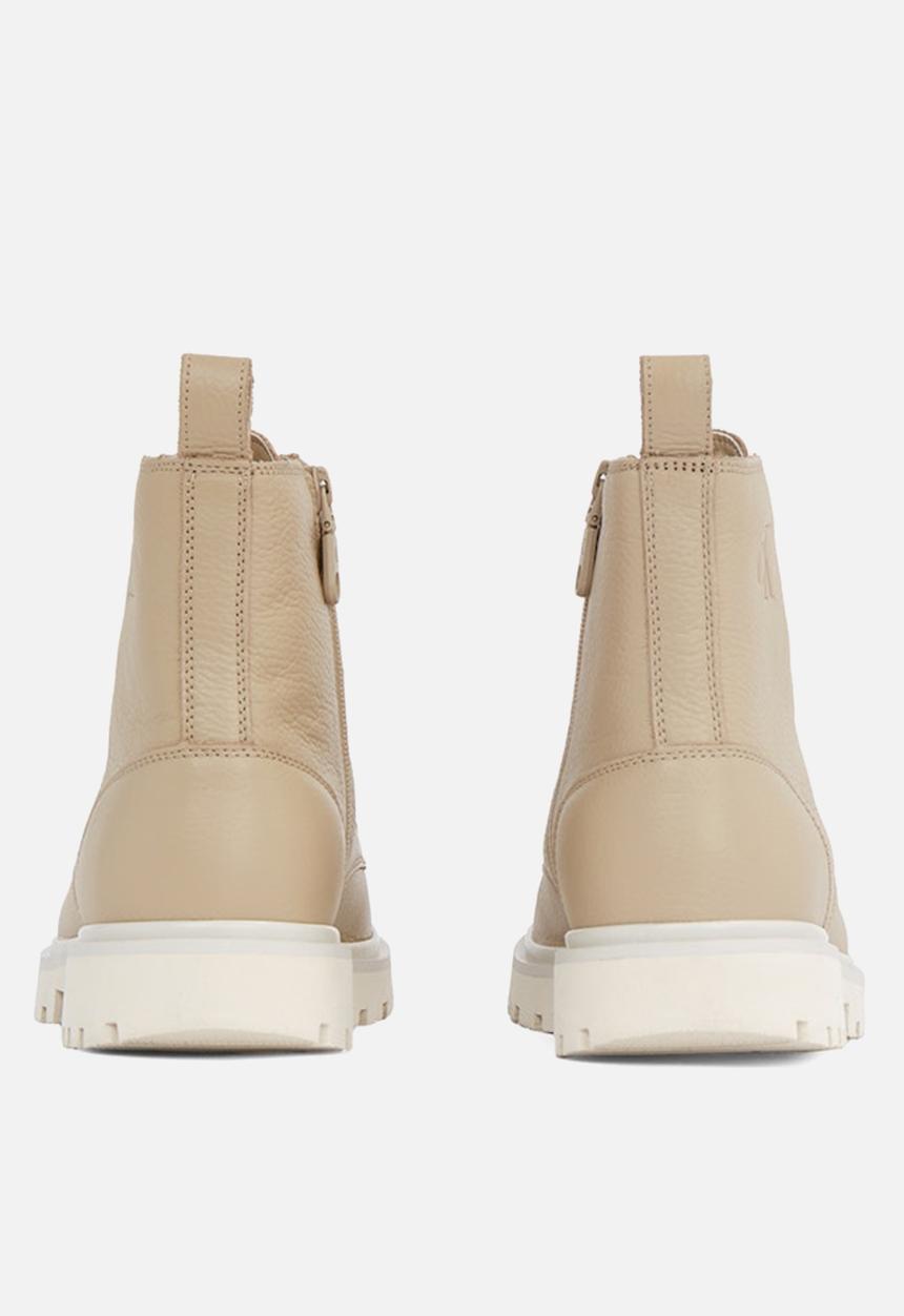 Calvin Klein - Eva Mid Lace-up Boot Tumbled - leather
