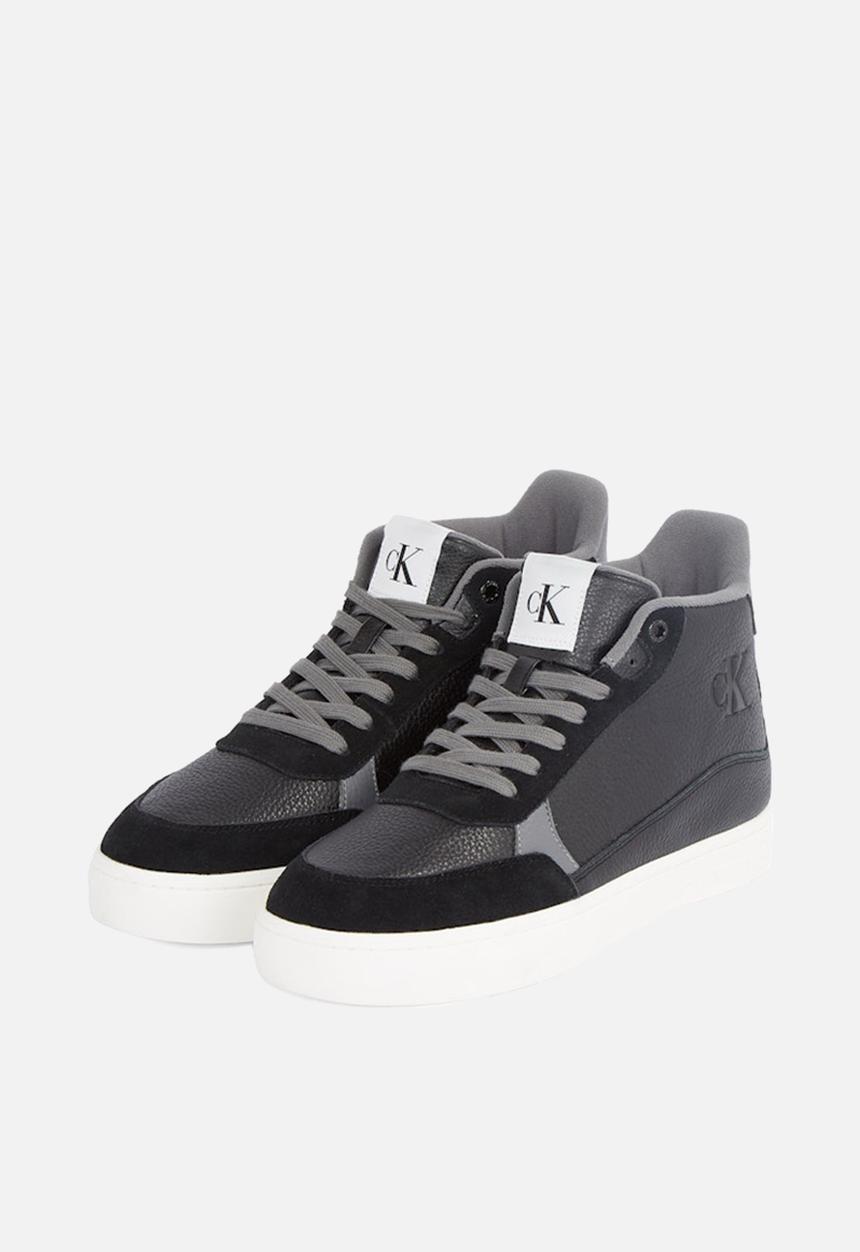 Calvin Klein - Classic Cupsole Mid MG WMM -  Black/Charcoal Grey/Bright White