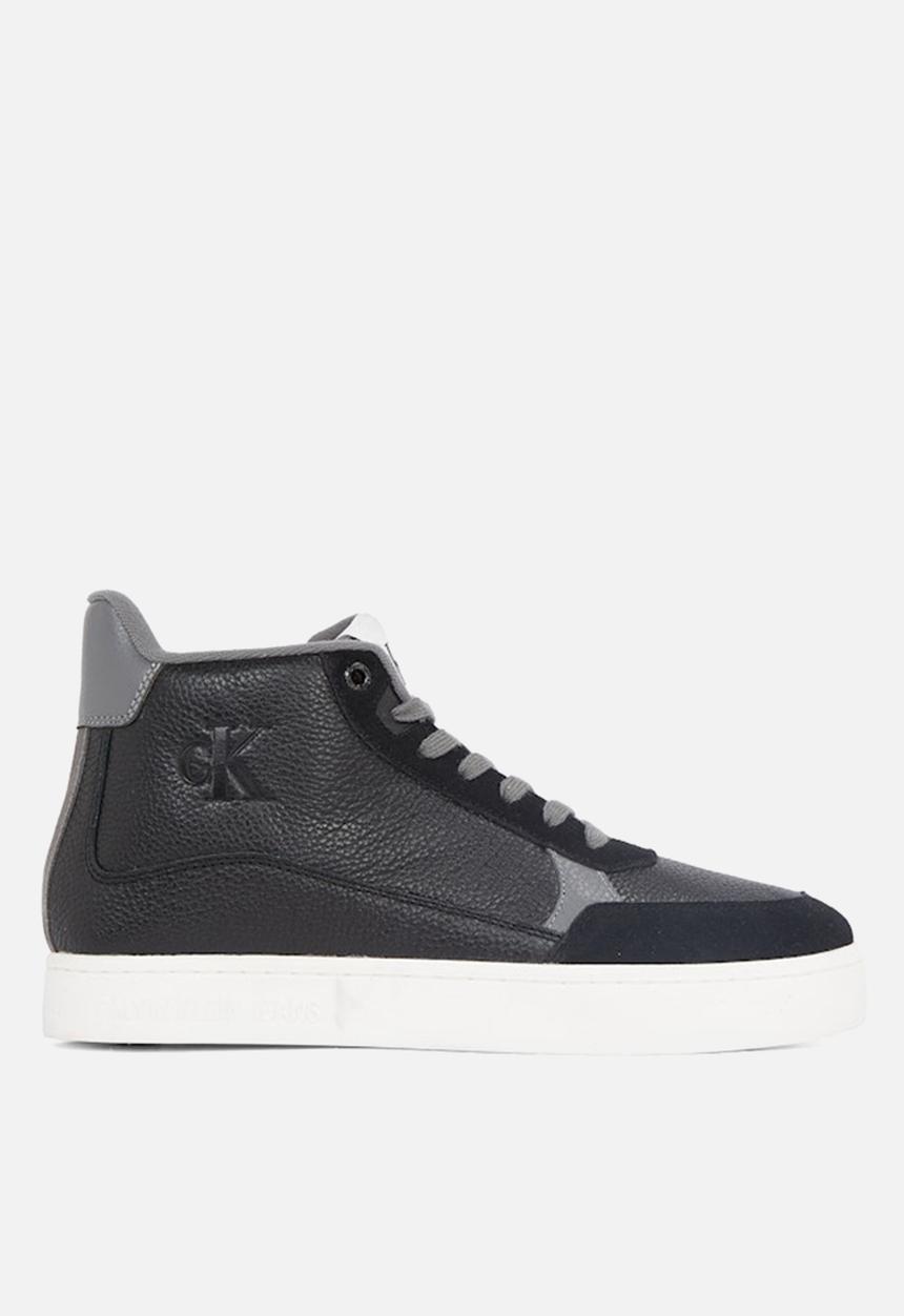 Calvin Klein - Classic Cupsole Mid MG WMM -  Black/Charcoal Grey/Bright White