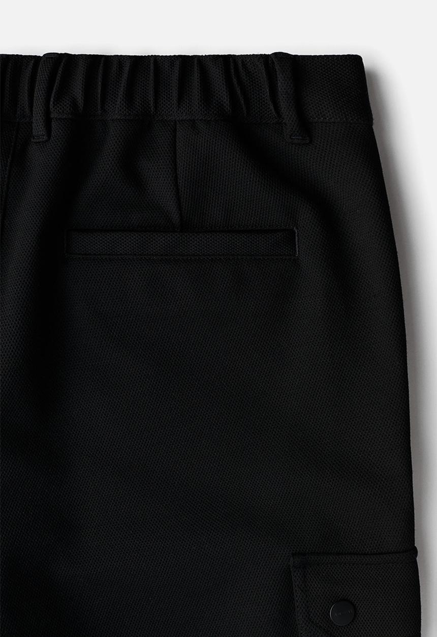 H&M - Slim fit cargo trousers - black