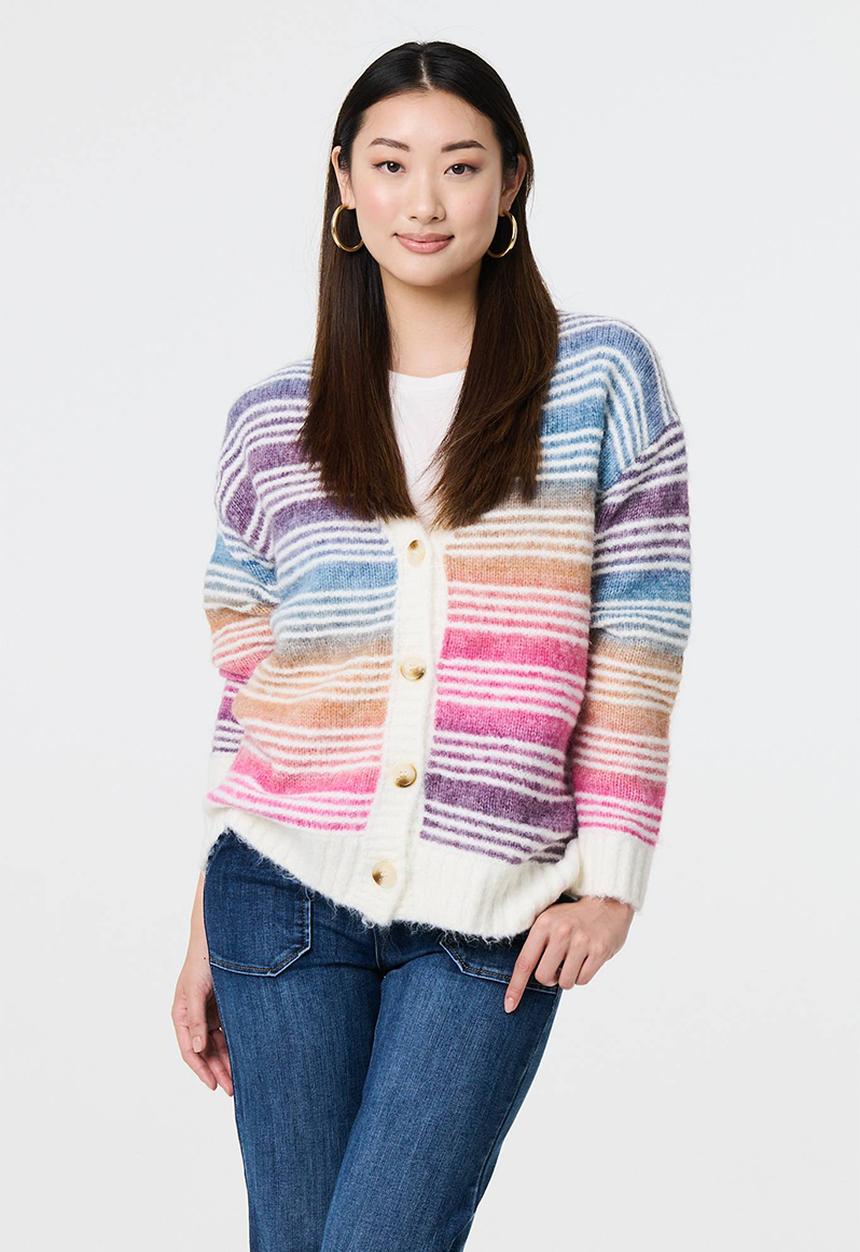 Stella Morgan - Mukticolour striped Cardigan - Multi 