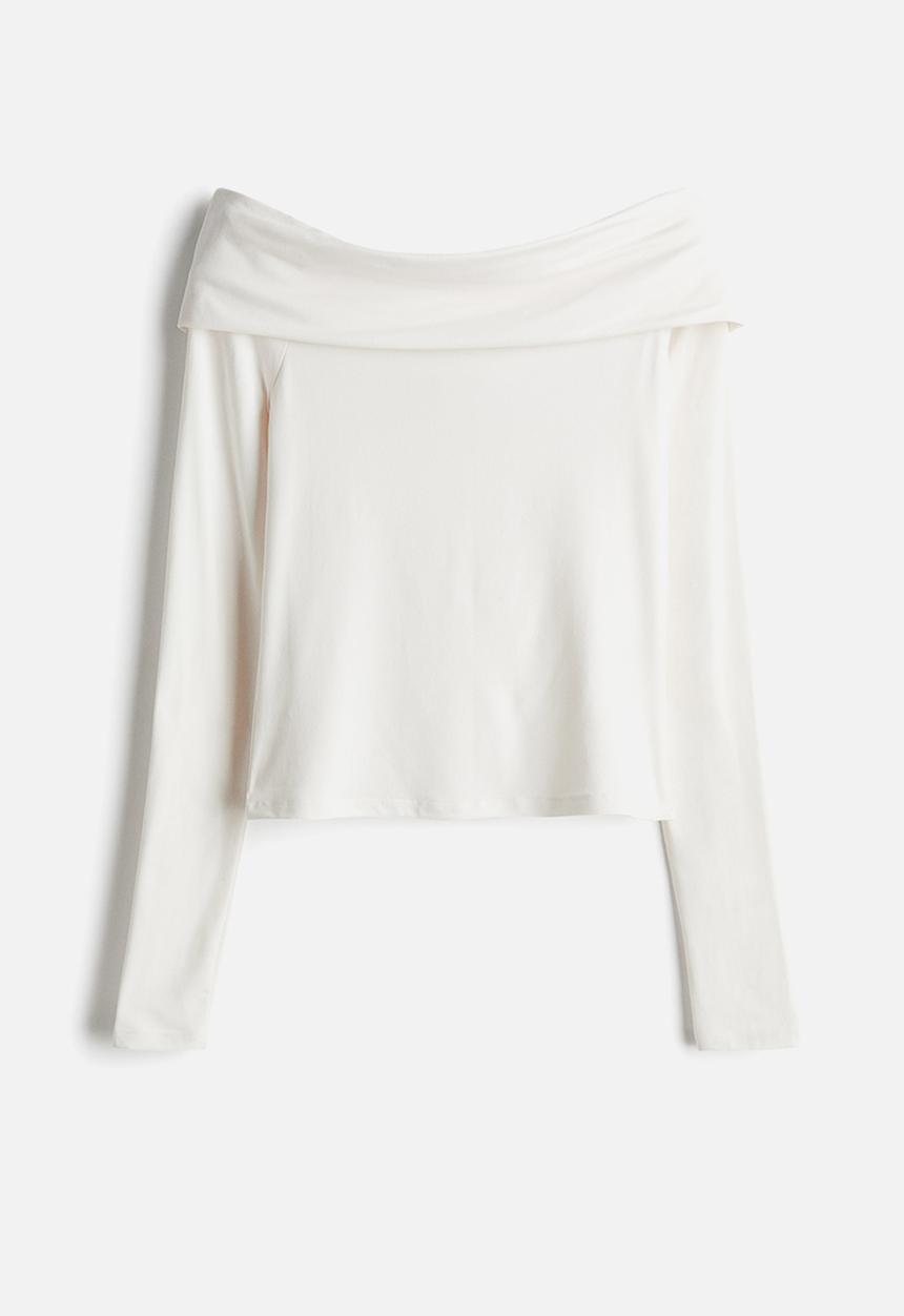 H&M - Off-the-shoulder top - white