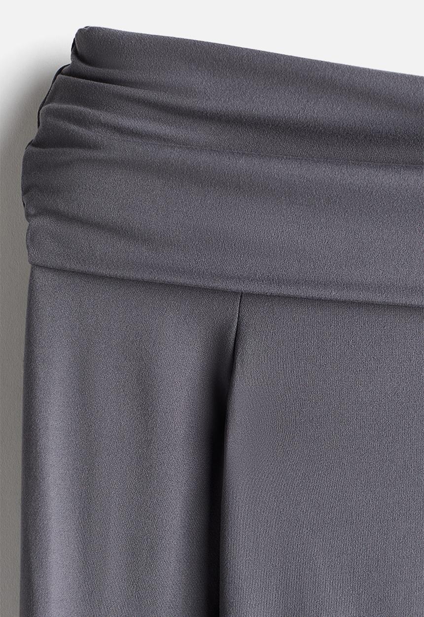 H&M - Off-the-shoulder top - dark grey