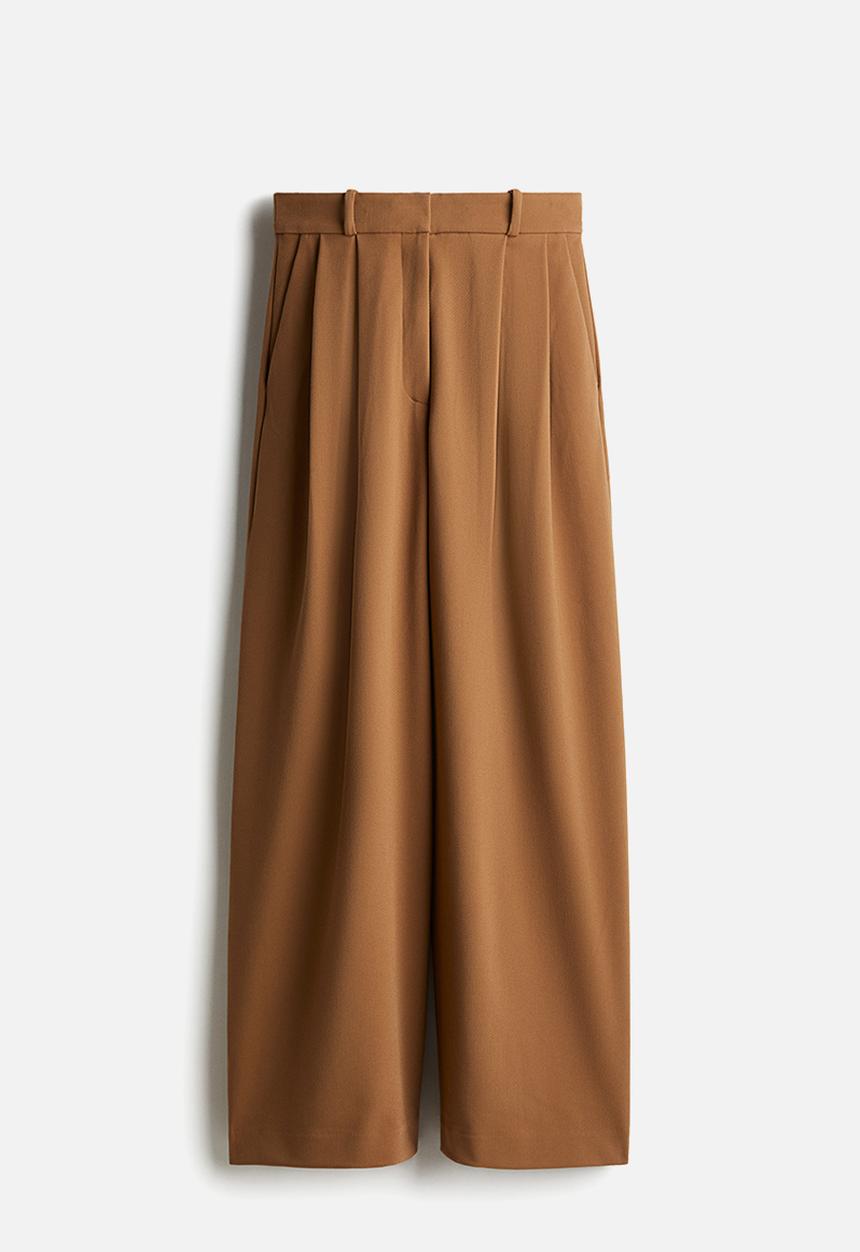 H&M - Wide trousers - dark beige