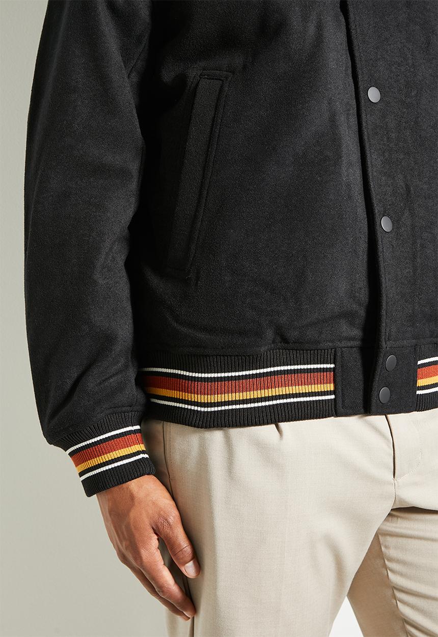 Ben Sherman - Wool College Jacket - Black