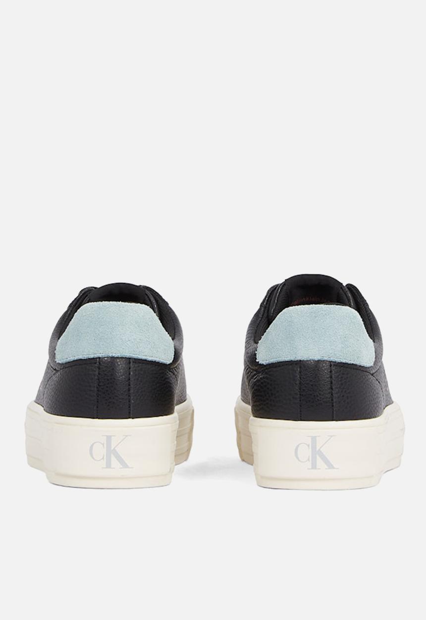 Calvin Klein - Bold Vulc Flatform Low Lth ML - Black/Blue Surf/Creamy White