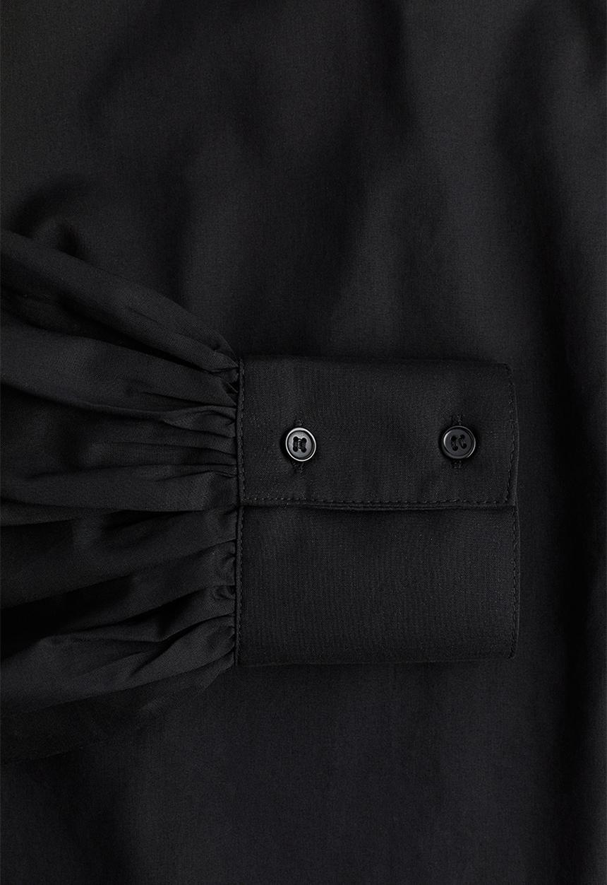 H&M - Balloon-sleeved blouse - black